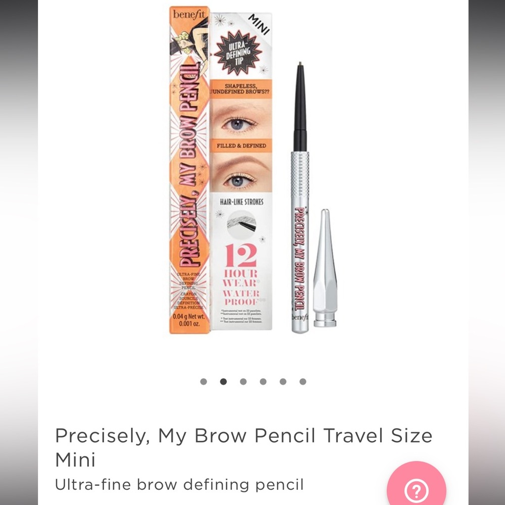 BRAND NEW Benefit Precisely, My Brow Pencil in 3.75 Warm Medium Brown - Mini